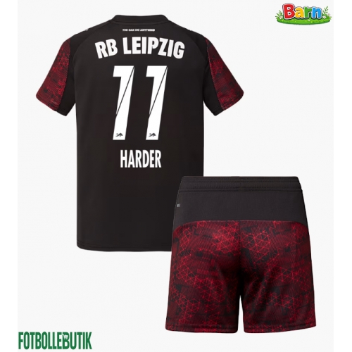 RB Leipzig Conrad Harder #11 Tredjeställ Barn 2025-26 Kortärmad (+ Korta byxor)
